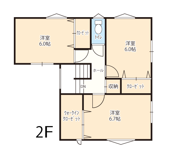 2F間取図です